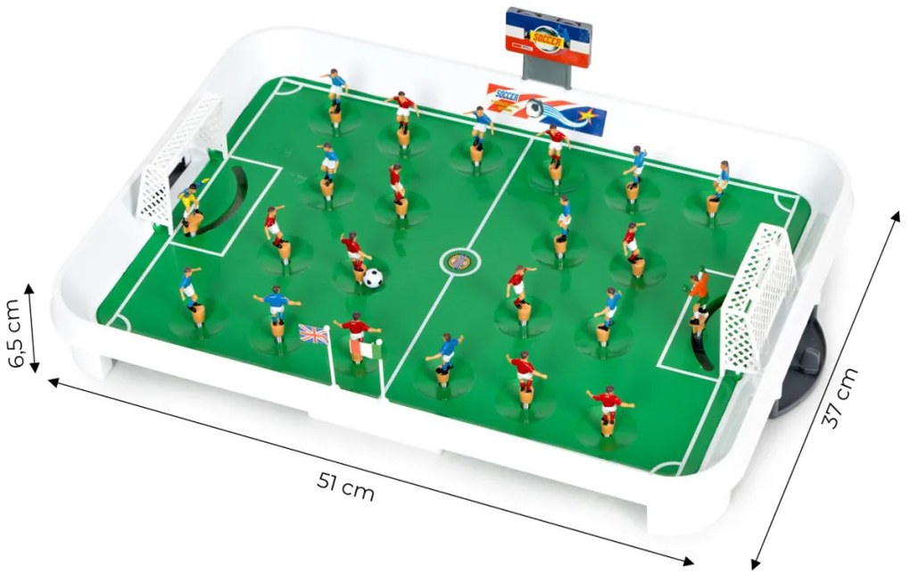 Mini masă de foosball cu 22 de jucători