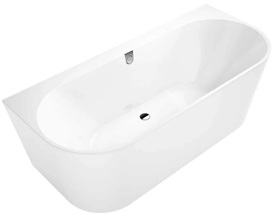 Cada freestanding Villeroy&Boch Oberon 2.0 180x80 cm alb alpin lipita de perete, BTW