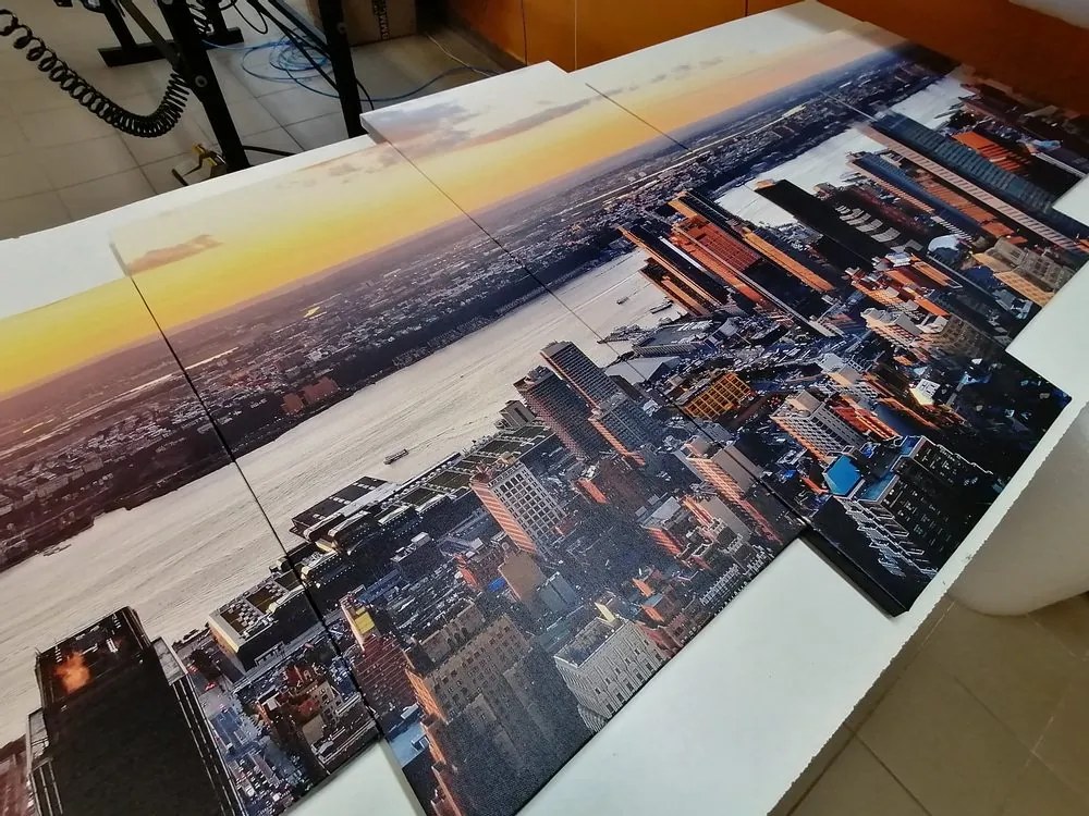 Tablou 5-piese panorama orașului New York