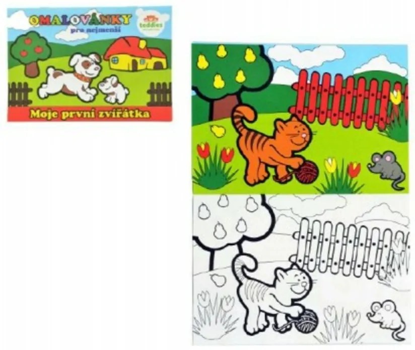 Carte de colorat Prima mea animale 8 frunze 21x14,5cm MPZ