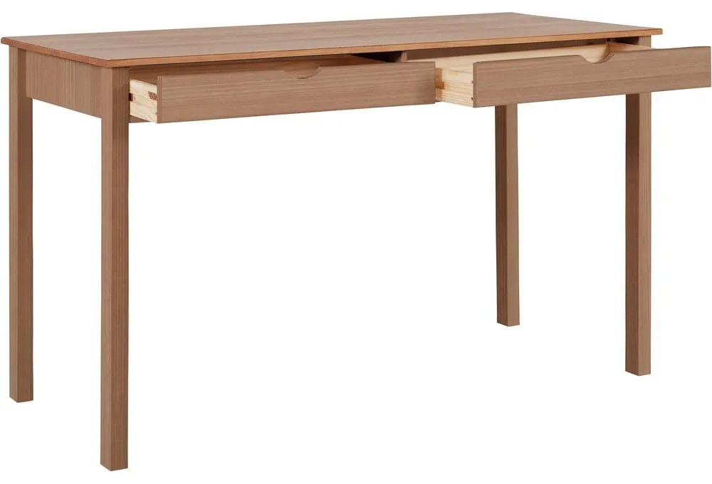 Birou din lemn de pin Støraa Gava, lungime 140 cm