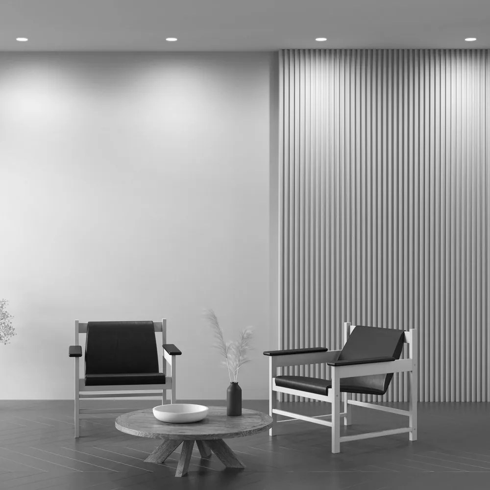 Spot incastrabil design tehnic Dot alb