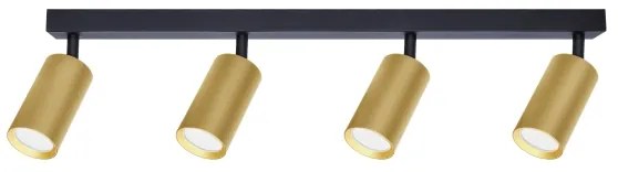 Brilagi - Spot LED RGBW reglabil SELE GOLDEN 4xGU10/6W/230V negru/auriu