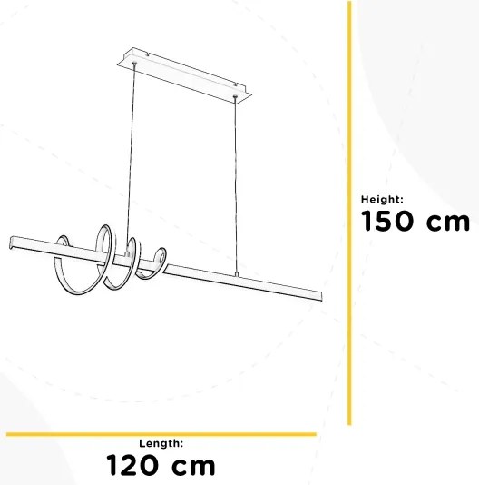 Lustră LED pe cablu ONLI SWING LED/30W/230V 4000K negru