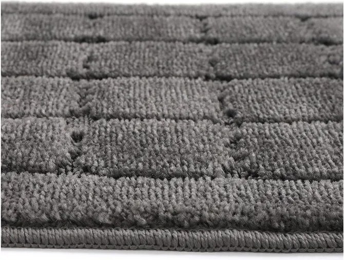 Covorașe de baie gri-antracit 2 buc. 50x80 cm Kareli – Foutastic