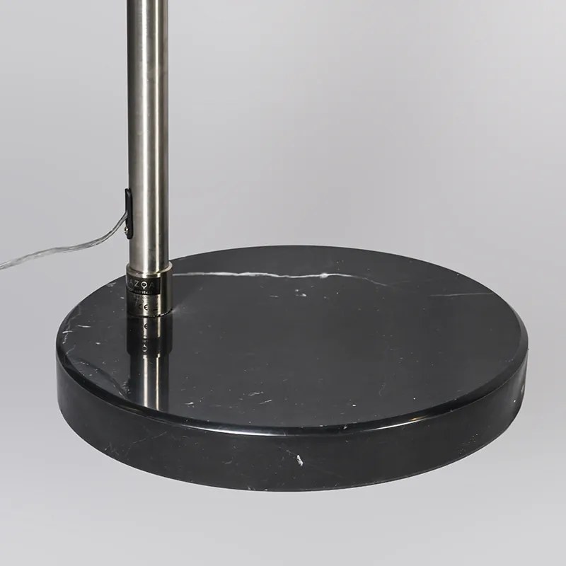 Lampă cu arc din oțel cu abajur metalic 33 cm reglabil - XXL