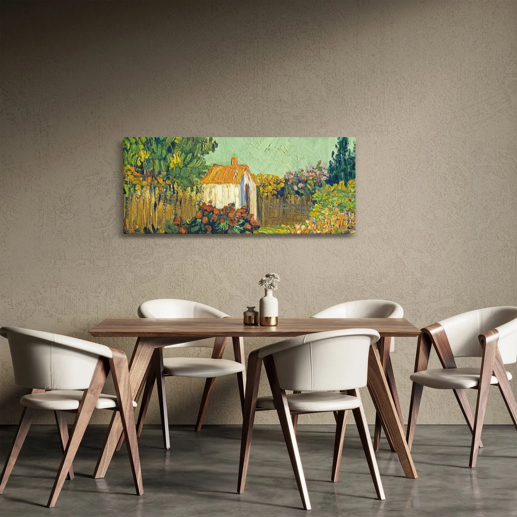 Tablou - Imitator of Vincent van Gogh, Landscape, reproducere (120x50 cm)