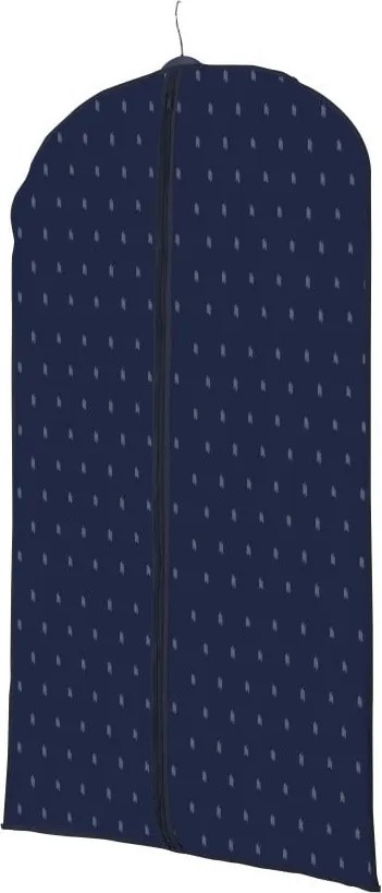 Husă pentru haine Compactor Dots, lungime 100 cm, albastru închis