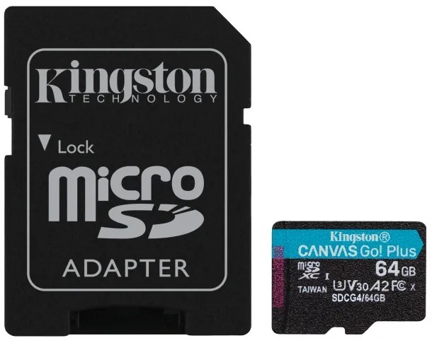 MICROSD KS 64GB CL10 UHS-I CANVAS GO PLS
