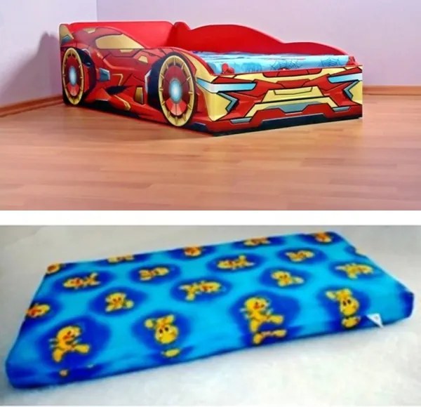 Pat masina Iron Man cu saltea