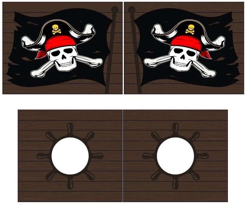 PINO PAT SEMI-INALT + slide și cortină Caribian Pirates.