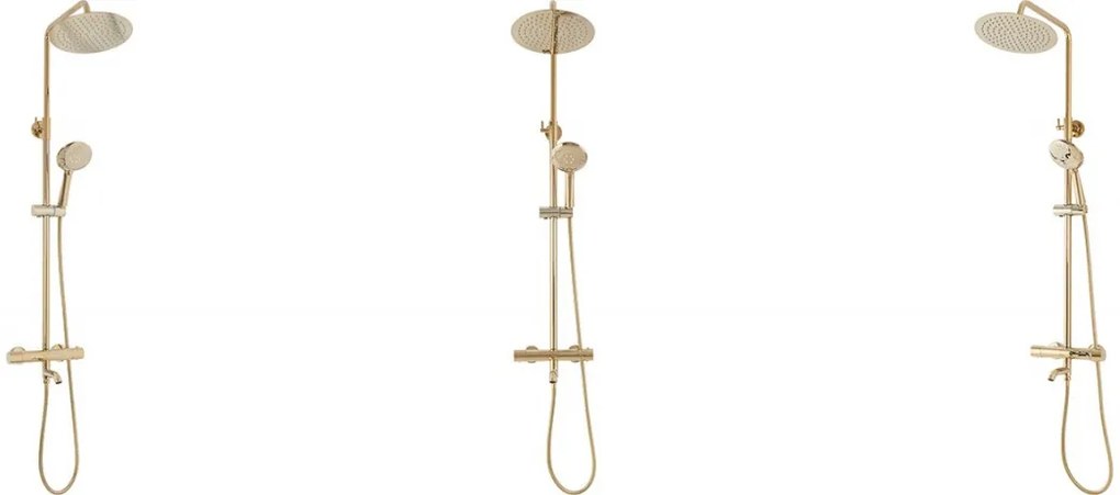 Baterie pentru dus Lungo gold reglabila - H82 cm