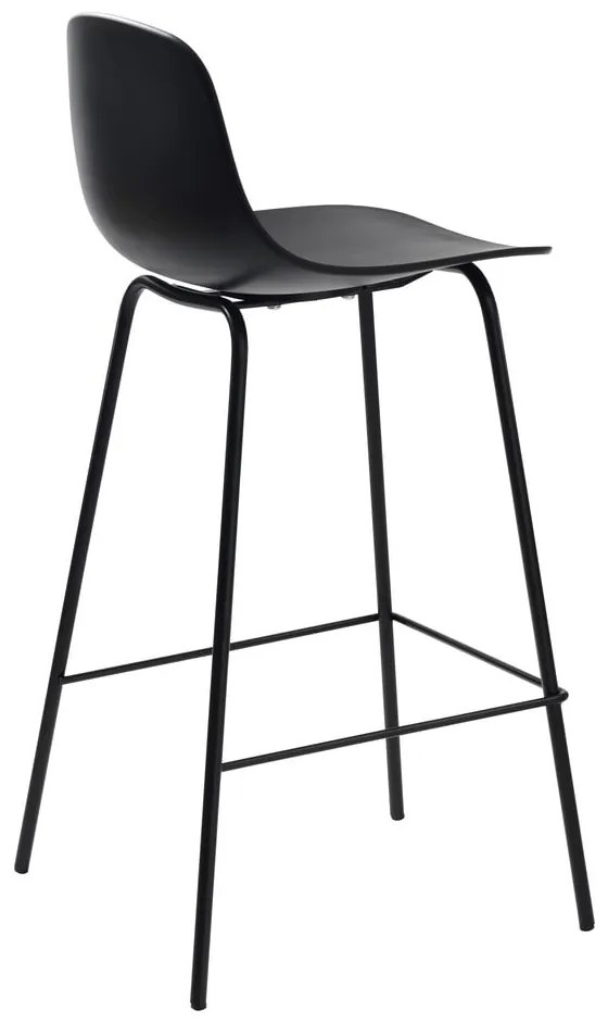 Scaun de bar negru din plastic 92,5 cm Whitby – Unique Furniture