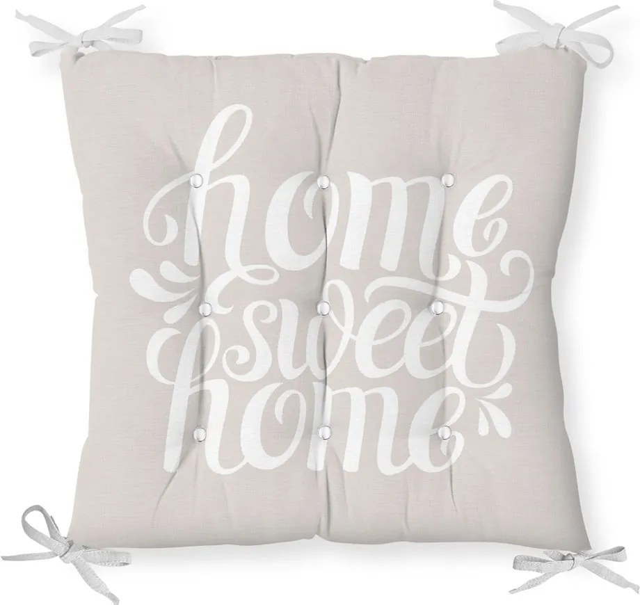 Pernă pentru scaun cu amestec de bumbac Minimalist Cushion Covers Sweet Home, 36 x 36 cm