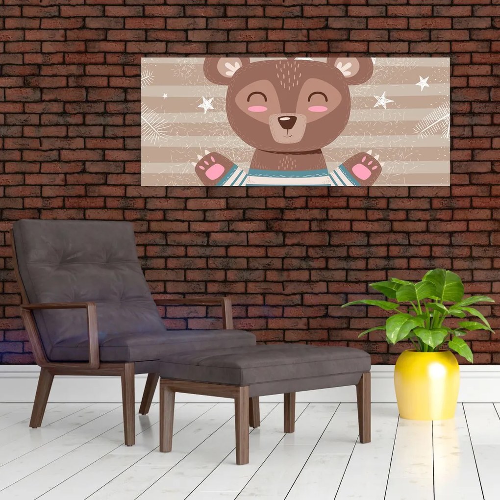 Tablou - Ursulețul iubitor (120x50 cm)