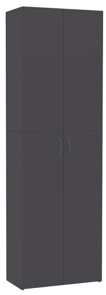 800299 vidaXL Dulap de birou, gri, 60x32x190 cm, PAL