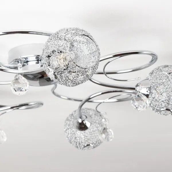 Eglo 32103 - Lustră aplicată LED VELAGO, 5xG9/33W/230V, crom lucios