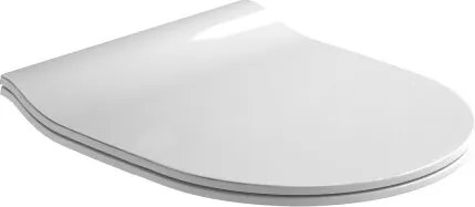 Capac WC Gala Emma Rounded slim alb lucios