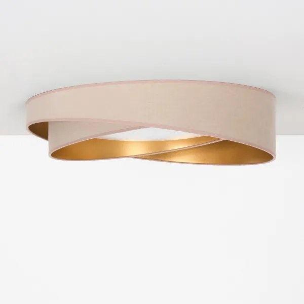 BRILAGI- Plafonieră LED VELVET TWIST LED/24W/230V 4000K Ø 55 cm bej/auriu
