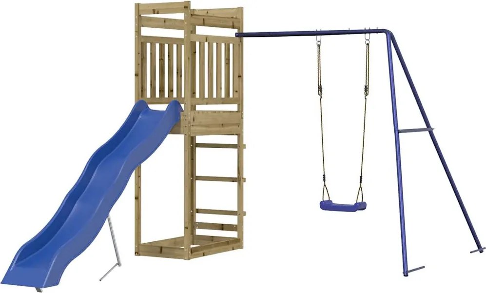 vidaXL Set de joacă pentru exterior, lemn de pin impregnat