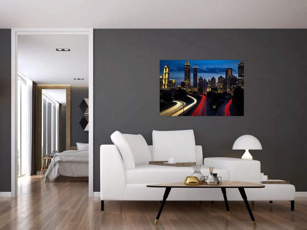 Tablou - Oraș de noapte (90x60 cm)