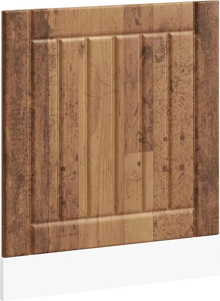 vidaXL Panou pentru mașină de spălat vase „Lucca” Lemn vechi, lemn