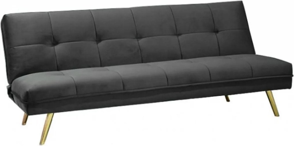 OFERTA Canapea extensibila gri MORITZ VELVET II. calitate