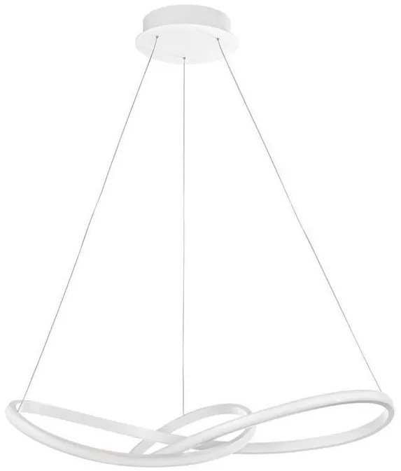 Lustra LED design modern Fusion, alb