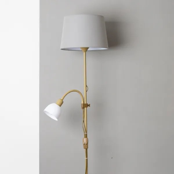 Brilagi - Lampă de podea CERIA 2 în 1, 1xE27/100W/230V + 1xE14/25W, auriu/gri