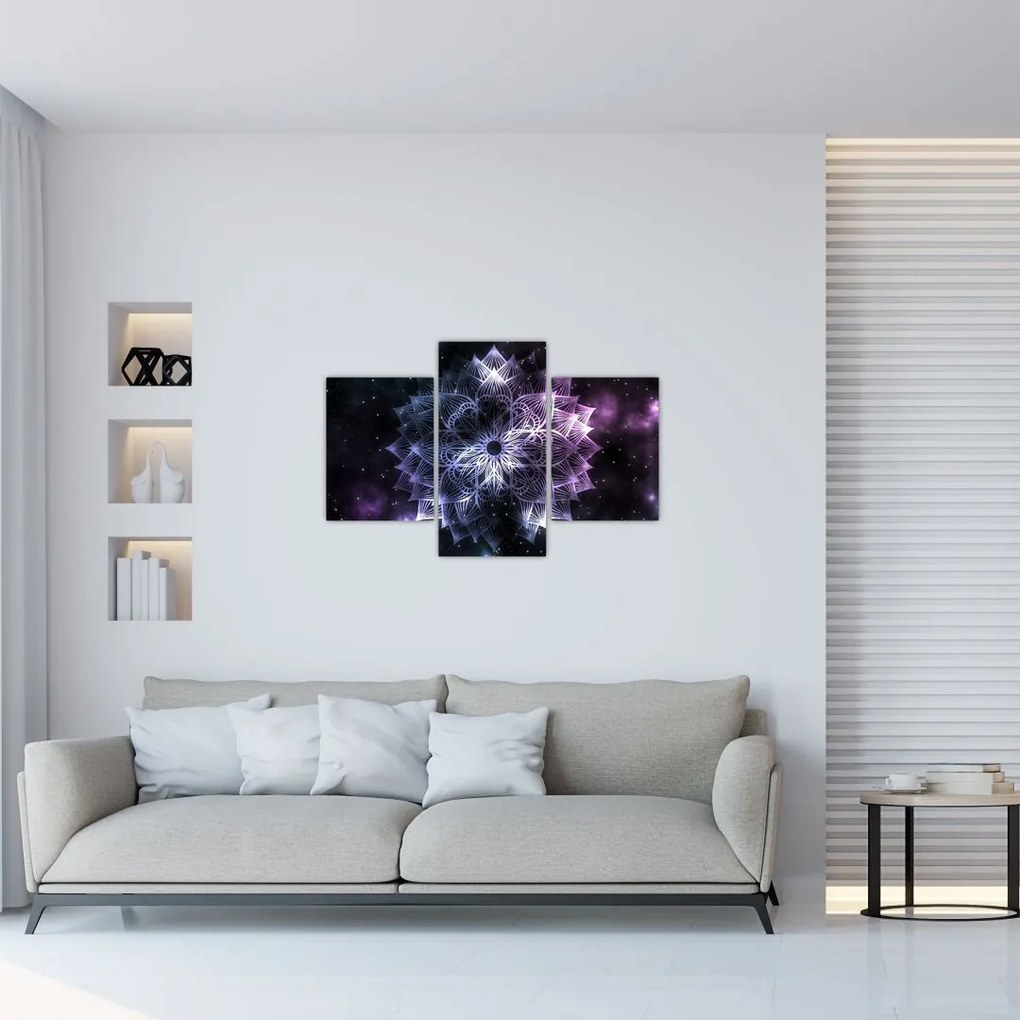 Tablou - Mandala Lotus în spațiu (90x60 cm)