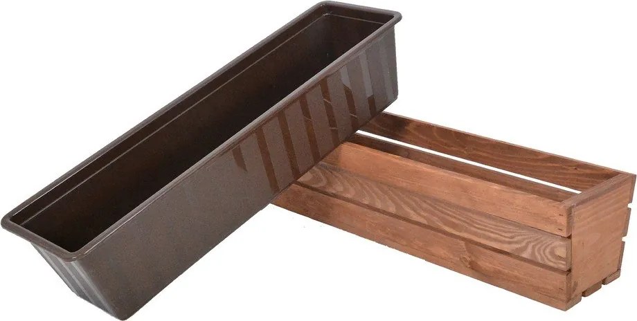Jardinieră din lemn 61 cm Modern – Rojaplast