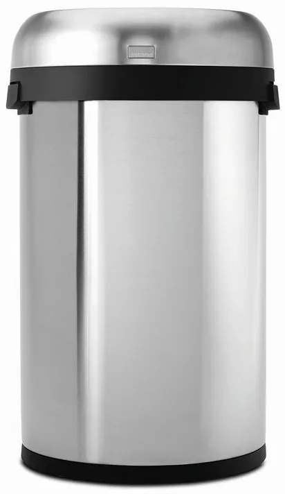 Coș semirotund deschis 60 l, oțel mat, oțel inoxidabil