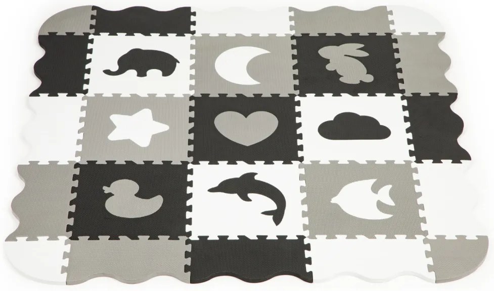 Covor puzzle din spumă cu gard 25 de piese