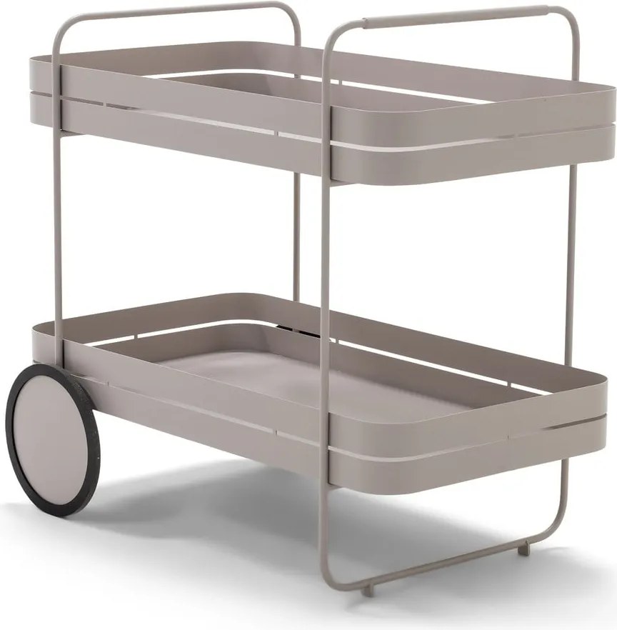 Măsuță de servire cu roți din metal 74x42 cm Gin &amp; Trolley – Spinder Design