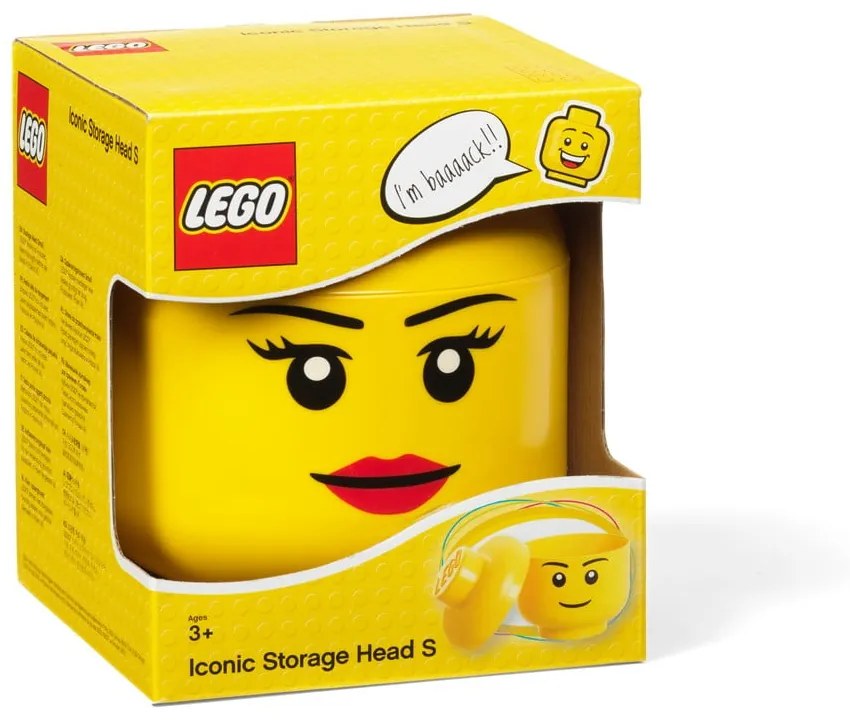 Figurină depozitare LEGO® Girl, ⌀ 16,3 cm