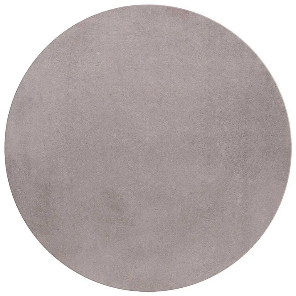 Covor bej lavabil rotund ø 120 cm Pouffy – Ayyildiz Carpets