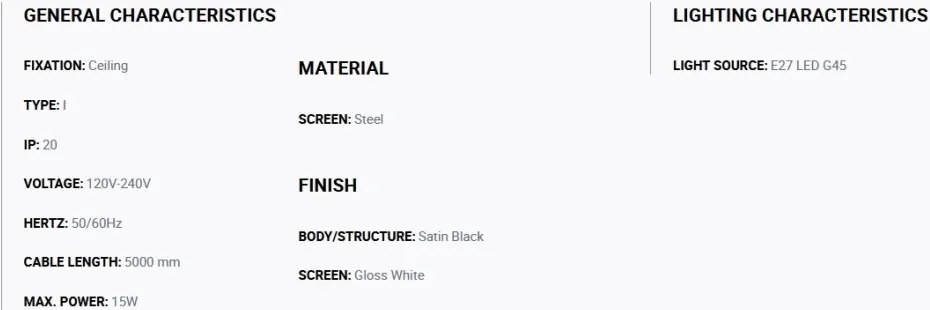 Lustra cu 7 pendule metal TATAWIN S alb