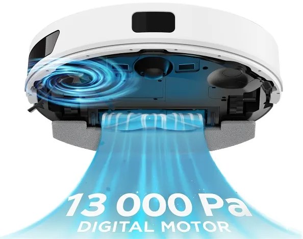 TESLA Electronics RoboStar - Aspirator robot inteligent 2-în-1, 3200 mAh, Wi-Fi, alb