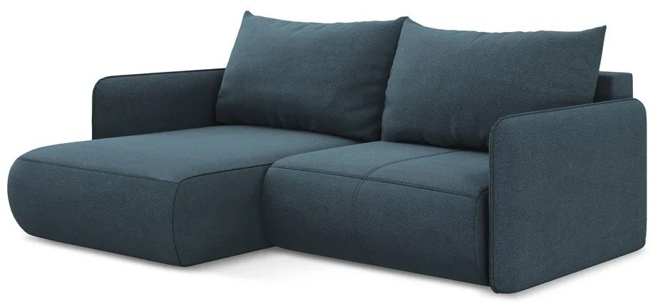 Colțar albastru extensibil/cu spațiu de depozitare (cu colț pe partea stângă) Nanea – Makamii