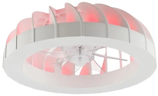 Ventilator LED RGBW de tavan cu lumină Brilliant FANORA LED/30W/230V + telecomandă