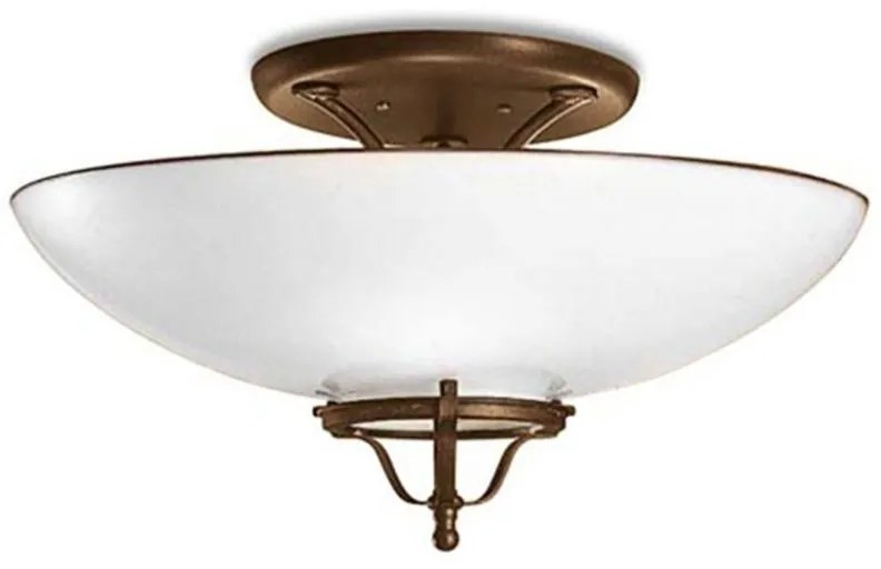 Plafoniera din alama cu sticla Murano Country 49,5cm