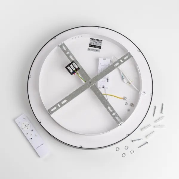 Brilagi - Plafonieră LED dimmabilă FALCON II, 67 W, 230 V, Ø 40 cm, neagră + telecomandă