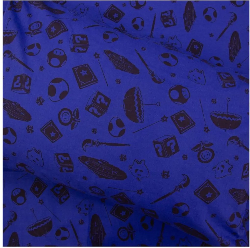 Lenjerie de pat 3D MARIO GALAXY colorata, 100% bumbac Dimensiune lenjerie de pat: 70 x 80 cm | 140 x 200 cm