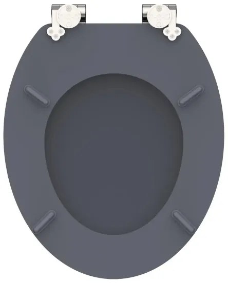 Schütte 80104 - Capac WC SPIRIT Antracit, SoftClose, din MDF