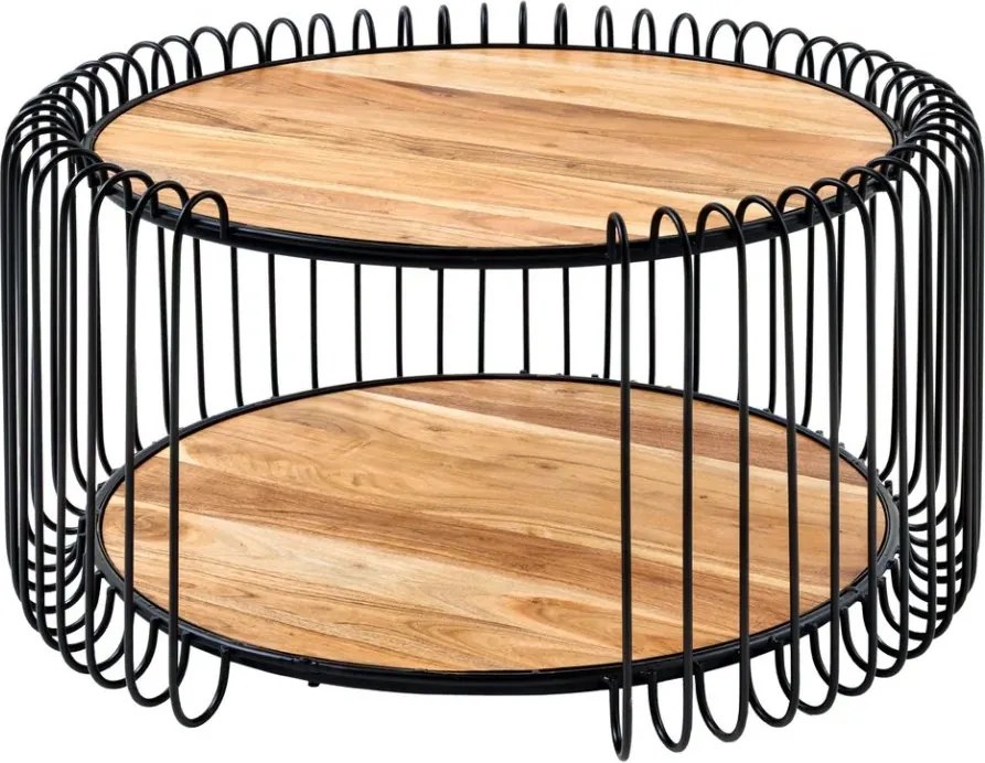 Masuta de cafea, Metal, Lemn, TRUE ELEMENTS 70cm