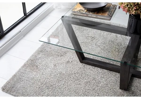 Măsuță de cafea AMALFI 35x105 cm pin/transparent