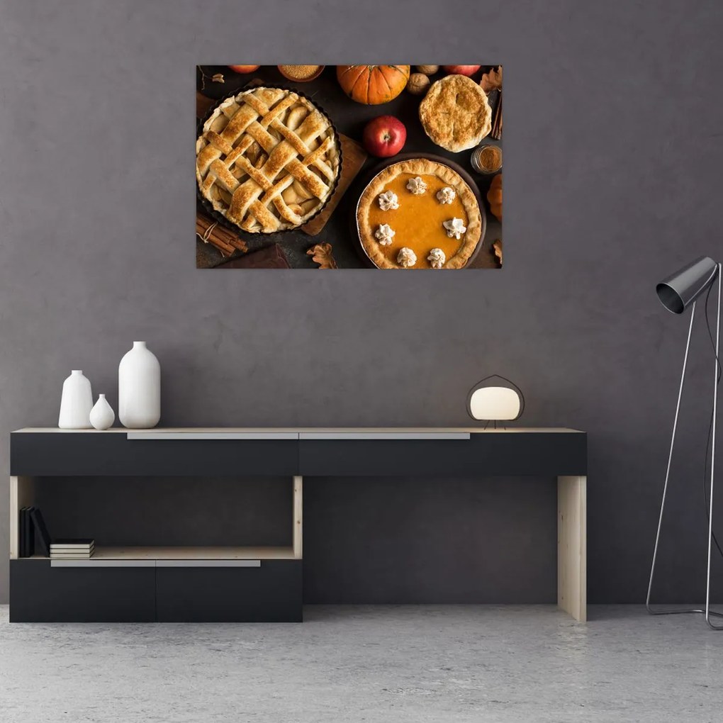 Tablou - Plăcintă de dovleac (90x60 cm)