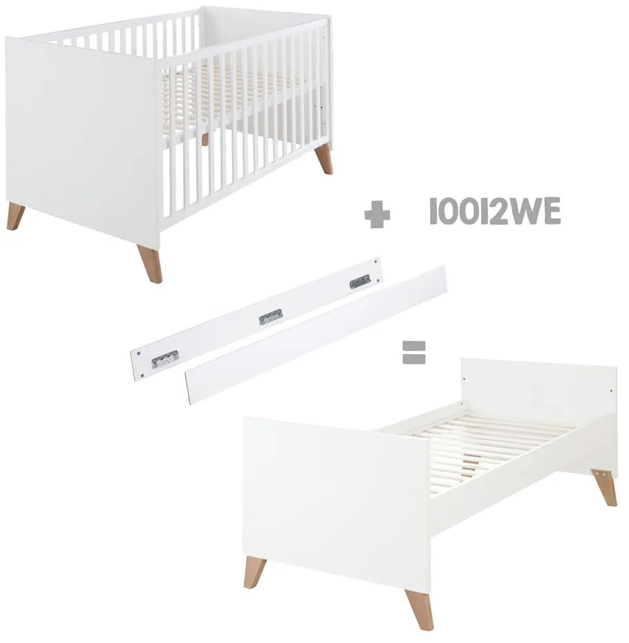 Pătuț alb/în culoare naturală 70x140 cm Ole – Roba