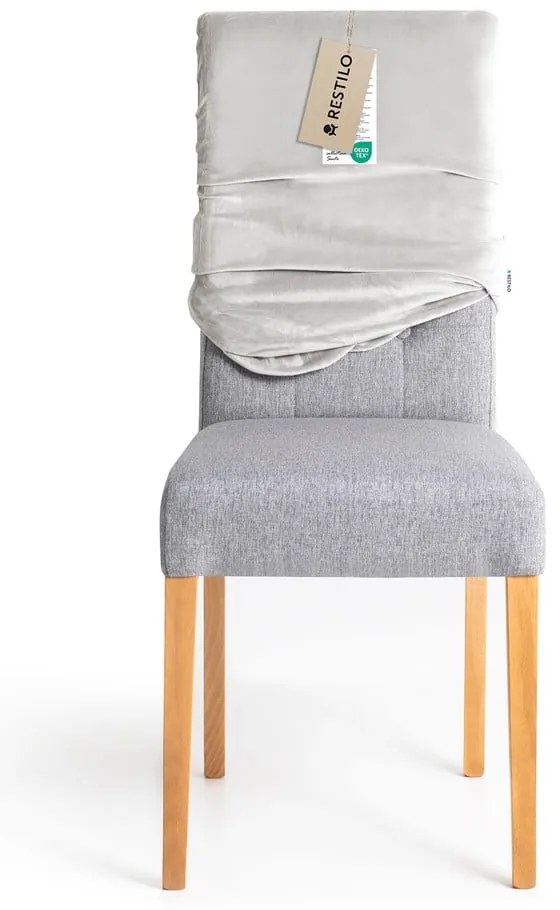 Husă gri deschis elastică pentru scaun 48 cm Sento – Restilo