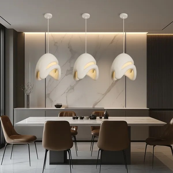 BRILAGI - Lustră pe cablu WABI SABI 1xE27/60W/230V Ø 35 cm albă